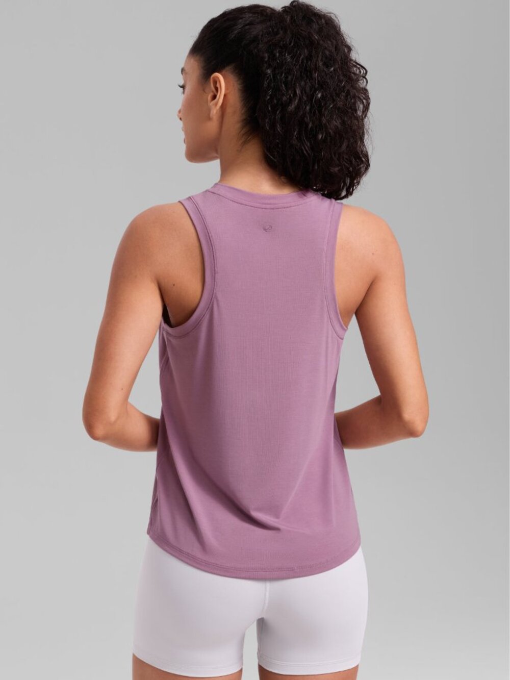 Quick Dry Racerback Hip Length Tank - Picture 2 of 5